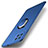 Custodia Plastica Rigida Cover Opaca con Magnetico Anello Supporto A01 per Oppo Reno4 Z 5G Blu