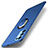 Custodia Plastica Rigida Cover Opaca con Magnetico Anello Supporto A01 per Oppo Reno5 5G Blu