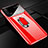 Custodia Plastica Rigida Cover Opaca con Magnetico Anello Supporto A01 per Realme X3 SuperZoom Rosso