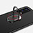 Custodia Plastica Rigida Cover Opaca con Magnetico Anello Supporto A01 per Realme X7 5G
