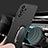 Custodia Plastica Rigida Cover Opaca con Magnetico Anello Supporto A01 per Samsung Galaxy A23 5G