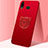 Custodia Plastica Rigida Cover Opaca con Magnetico Anello Supporto A01 per Samsung Galaxy A6s Rosso
