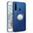 Custodia Plastica Rigida Cover Opaca con Magnetico Anello Supporto A01 per Samsung Galaxy A9s Blu