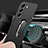 Custodia Plastica Rigida Cover Opaca con Magnetico Anello Supporto A01 per Samsung Galaxy S21 5G