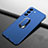 Custodia Plastica Rigida Cover Opaca con Magnetico Anello Supporto A01 per Samsung Galaxy S21 5G Blu