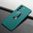 Custodia Plastica Rigida Cover Opaca con Magnetico Anello Supporto A01 per Samsung Galaxy S21 5G Verde