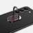 Custodia Plastica Rigida Cover Opaca con Magnetico Anello Supporto A01 per Samsung Galaxy S21 Plus 5G