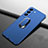 Custodia Plastica Rigida Cover Opaca con Magnetico Anello Supporto A01 per Samsung Galaxy S22 5G Blu