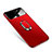 Custodia Plastica Rigida Cover Opaca con Magnetico Anello Supporto A01 per Samsung Galaxy S9 Plus Rosso