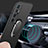 Custodia Plastica Rigida Cover Opaca con Magnetico Anello Supporto A01 per Xiaomi Mi 10 Ultra