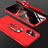 Custodia Plastica Rigida Cover Opaca con Magnetico Anello Supporto GK1 per Oppo Reno7 Lite 5G Rosso