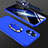 Custodia Plastica Rigida Cover Opaca con Magnetico Anello Supporto GK1 per Oppo Reno7 Z 5G Blu