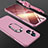Custodia Plastica Rigida Cover Opaca con Magnetico Anello Supporto GK1 per Oppo Reno7 Z 5G Oro Rosa
