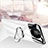 Custodia Plastica Rigida Cover Opaca con Magnetico Anello Supporto K01 per Huawei Mate 40 Pro