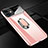 Custodia Plastica Rigida Cover Opaca con Magnetico Anello Supporto P01 per Apple iPhone 11 Oro Rosa