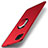 Custodia Plastica Rigida Cover Opaca con Magnetico Anello Supporto P01 per Huawei P40 Lite Rosso