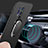 Custodia Plastica Rigida Cover Opaca con Magnetico Anello Supporto P01 per OnePlus 8 Pro