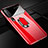 Custodia Plastica Rigida Cover Opaca con Magnetico Anello Supporto P01 per Xiaomi Mi 10