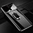Custodia Plastica Rigida Cover Opaca con Magnetico Anello Supporto P01 per Xiaomi Mi 9T Nero