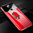 Custodia Plastica Rigida Cover Opaca con Magnetico Anello Supporto P01 per Xiaomi Redmi Note 9