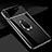 Custodia Plastica Rigida Cover Opaca con Magnetico Anello Supporto P02 per Xiaomi Mi A3 Nero