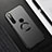 Custodia Plastica Rigida Cover Opaca con Magnetico Anello Supporto P02 per Xiaomi Redmi Note 8 (2021)