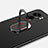 Custodia Plastica Rigida Cover Opaca con Magnetico Anello Supporto per OnePlus Nord N300 5G