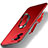 Custodia Plastica Rigida Cover Opaca con Magnetico Anello Supporto per Oppo A77 5G Rosso