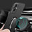 Custodia Plastica Rigida Cover Opaca con Magnetico Anello Supporto per Oppo F21s Pro 5G