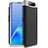 Custodia Plastica Rigida Cover Opaca Fronte e Retro 360 Gradi C01 per Samsung Galaxy A80 Argento e Nero