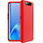 Custodia Plastica Rigida Cover Opaca Fronte e Retro 360 Gradi C01 per Samsung Galaxy A80 Rosso