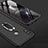 Custodia Plastica Rigida Cover Opaca Fronte e Retro 360 Gradi con Anello Supporto per Huawei Honor 10 Lite Nero