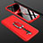 Custodia Plastica Rigida Cover Opaca Fronte e Retro 360 Gradi con Anello Supporto per Oppo A9 (2020) Rosso