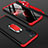 Custodia Plastica Rigida Cover Opaca Fronte e Retro 360 Gradi con Anello Supporto per Oppo A91