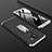 Custodia Plastica Rigida Cover Opaca Fronte e Retro 360 Gradi con Anello Supporto per Samsung Galaxy A6 Plus (2018) Argento