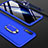 Custodia Plastica Rigida Cover Opaca Fronte e Retro 360 Gradi con Anello Supporto per Samsung Galaxy A70S Blu