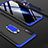 Custodia Plastica Rigida Cover Opaca Fronte e Retro 360 Gradi con Anello Supporto per Samsung Galaxy A70S Blu e Nero