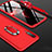 Custodia Plastica Rigida Cover Opaca Fronte e Retro 360 Gradi con Anello Supporto per Samsung Galaxy A70S Rosso