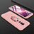 Custodia Plastica Rigida Cover Opaca Fronte e Retro 360 Gradi con Anello Supporto per Samsung Galaxy A9 Star Lite Rosa