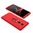Custodia Plastica Rigida Cover Opaca Fronte e Retro 360 Gradi con Anello Supporto per Xiaomi Redmi Note 5 Indian Version Rosso