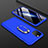 Custodia Plastica Rigida Cover Opaca Fronte e Retro 360 Gradi con Anello Supporto R01 per Apple iPhone 11 Pro Blu