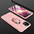 Custodia Plastica Rigida Cover Opaca Fronte e Retro 360 Gradi con Anello Supporto R01 per Apple iPhone 11 Pro Max