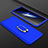 Custodia Plastica Rigida Cover Opaca Fronte e Retro 360 Gradi con Anello Supporto S01 per Oppo Find X Blu