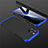Custodia Plastica Rigida Cover Opaca Fronte e Retro 360 Gradi M01 per Apple iPhone 12 Pro Max Blu e Nero