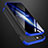 Custodia Plastica Rigida Cover Opaca Fronte e Retro 360 Gradi M01 per Apple iPhone 14 Blu e Nero