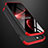 Custodia Plastica Rigida Cover Opaca Fronte e Retro 360 Gradi M01 per Apple iPhone 14 Plus Rosso e Nero