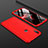 Custodia Plastica Rigida Cover Opaca Fronte e Retro 360 Gradi M01 per Huawei Enjoy 9 Rosso