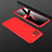 Custodia Plastica Rigida Cover Opaca Fronte e Retro 360 Gradi M01 per Oppo A93 Rosso