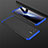 Custodia Plastica Rigida Cover Opaca Fronte e Retro 360 Gradi M01 per Oppo F17 Pro Blu e Nero
