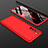 Custodia Plastica Rigida Cover Opaca Fronte e Retro 360 Gradi M01 per Oppo Reno4 Pro 4G Rosso